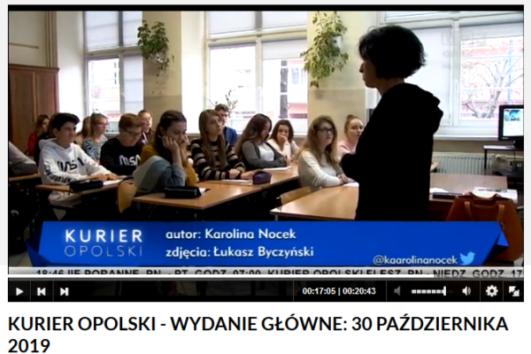 Nasza dziennikarska w TVP3 Opole